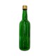 Grüne Portweinflasche mit Drehverschluss aus Metall - 12 Stück