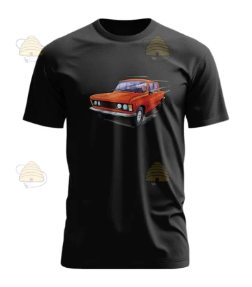 T-shirt Fiat zwart