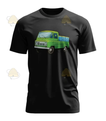 T-shirt ZUK truck met bijenkasten zwart