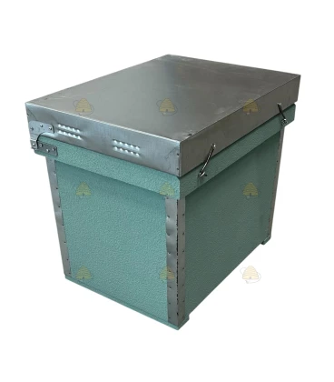 Layens bijenkast - Zeegroen geverfd