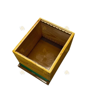 Langstroth US enkelwandige bijenkast (1BK) - geïmpregneerd & Nicot bodem