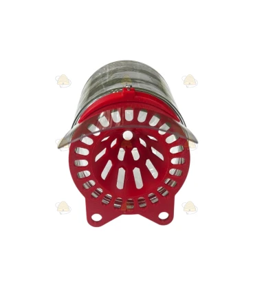 Glasgefäß mit Hornissenfalle gelb liegend - BeeFun®