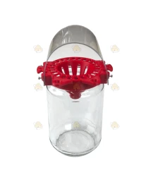 Glasbehälter Hornissenfalle gelb - BeeFun®