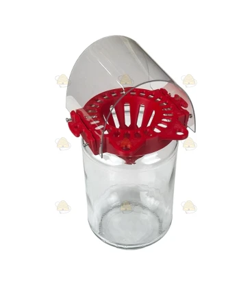 Glasbehälter Hornissenfalle gelb - BeeFun®