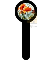 Sluitzegel Klaproos zwart