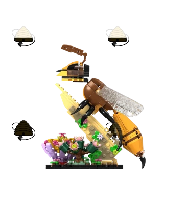 Honingbij op de weide - Bouwstenen set - 422 st.