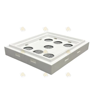 Polystyrol Dadant Blatt Zwischenboden weiß für 12 Rähmchen