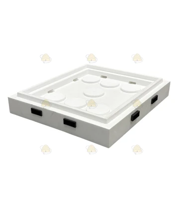 Polystyrol Dadant Blatt Zwischenboden weiß für 12 Rähmchen