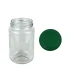 Ronde glazen potten - 375 ml / 450 gram, met deksel (TO 63 mm)
