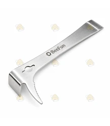 Stockmeißel Edelstahl Holland 19 cm Premium Silber Edition BeeFun®