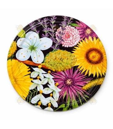 Blumen 63 mm TO Deckel - 60 Stück