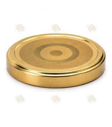Gold 63 mm TO Deckel (Klickknopf / RSB) - 20 Stück 