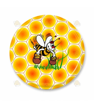 Cartoon Biene 63 mm TO Deckel - 20 Stück