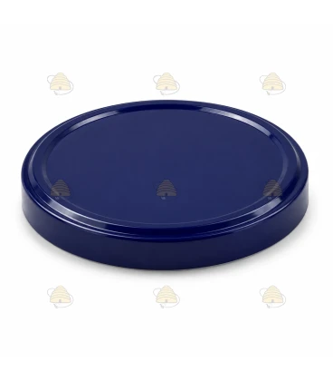Blau glänzend 82 mm TO Deckel - 12 Stück