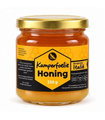 Kamperfoelie honing crème 250 gram
