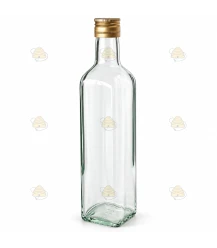 Glazen fles Marasca 6 stuks - 500 ml, met deksel