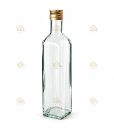 Glazen fles Marasca 6 stuks - 500 ml, met deksel