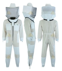 Imkeroverall weiß AirFree runder Hut - BeeFun®