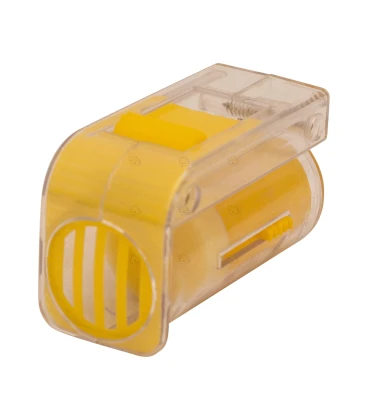 Königin Marke und Fangkorb gelb