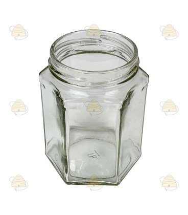 Sechseckglas 278 ml / 350 g ohne Deckel