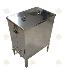 Dampfwachsschmelzer rechteckig aus Edelstahl mit Steam Master