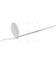 Umlarvnadel Edelstahl mit Lupe