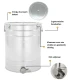 Abfüllfass / Reifefass aus Edelstahl 30 Liter / 40 Kilo